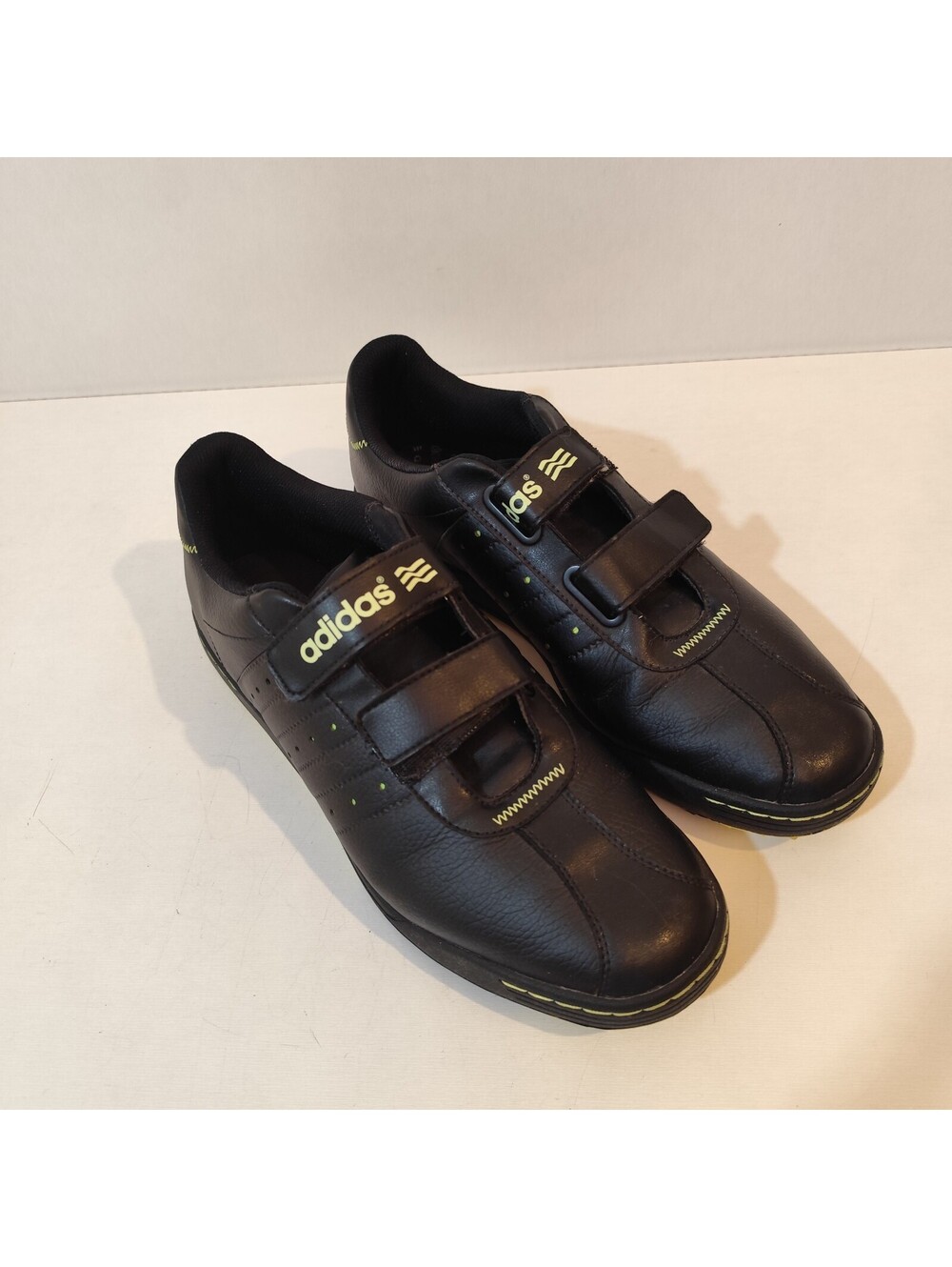 Adidas Golf Shoes Mens Adicross II R WD Black NeonGreen Hook Loop O99034 (11.5)